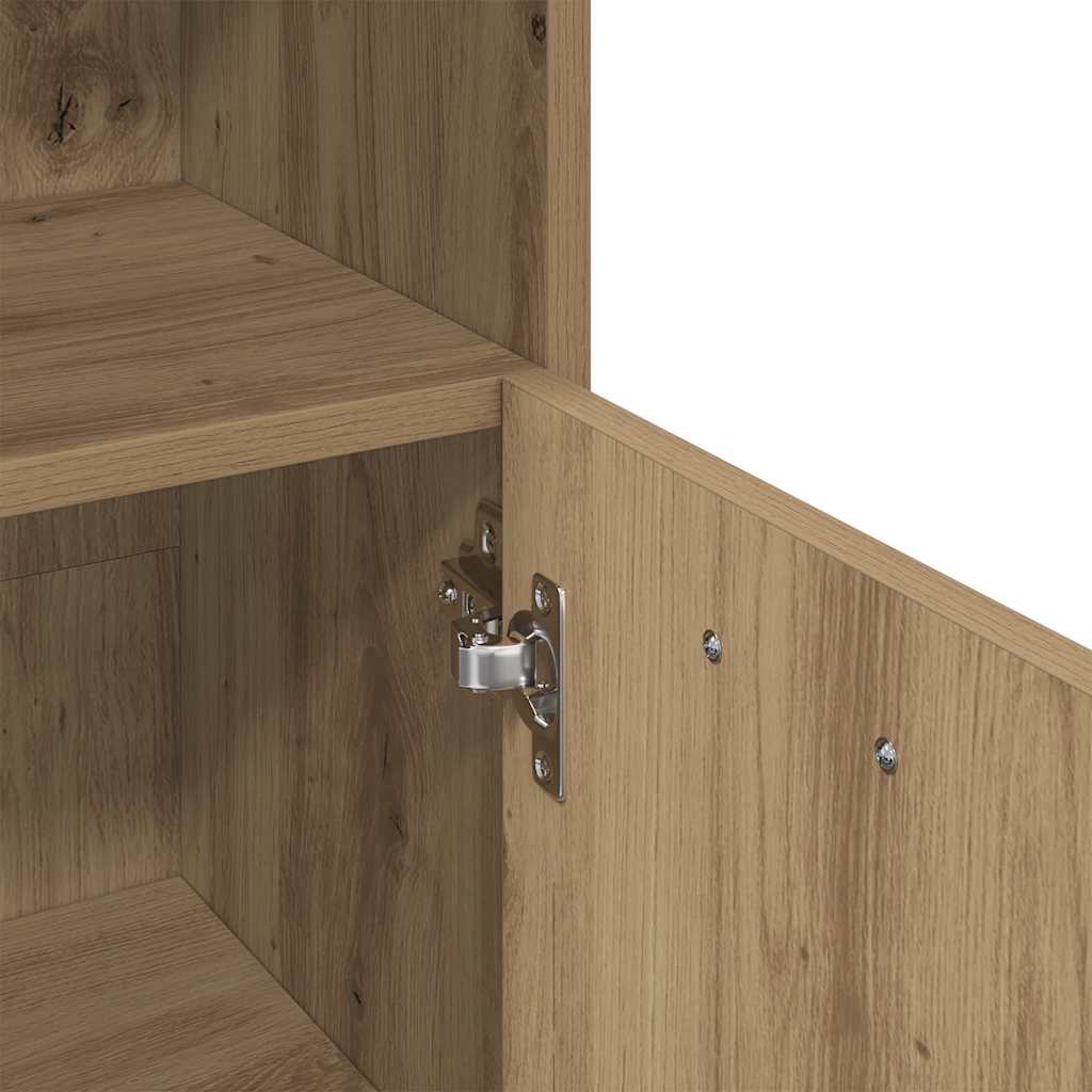 Bathroom Cabinet Artisan Oak 30x30x95 cm Engineered Wood