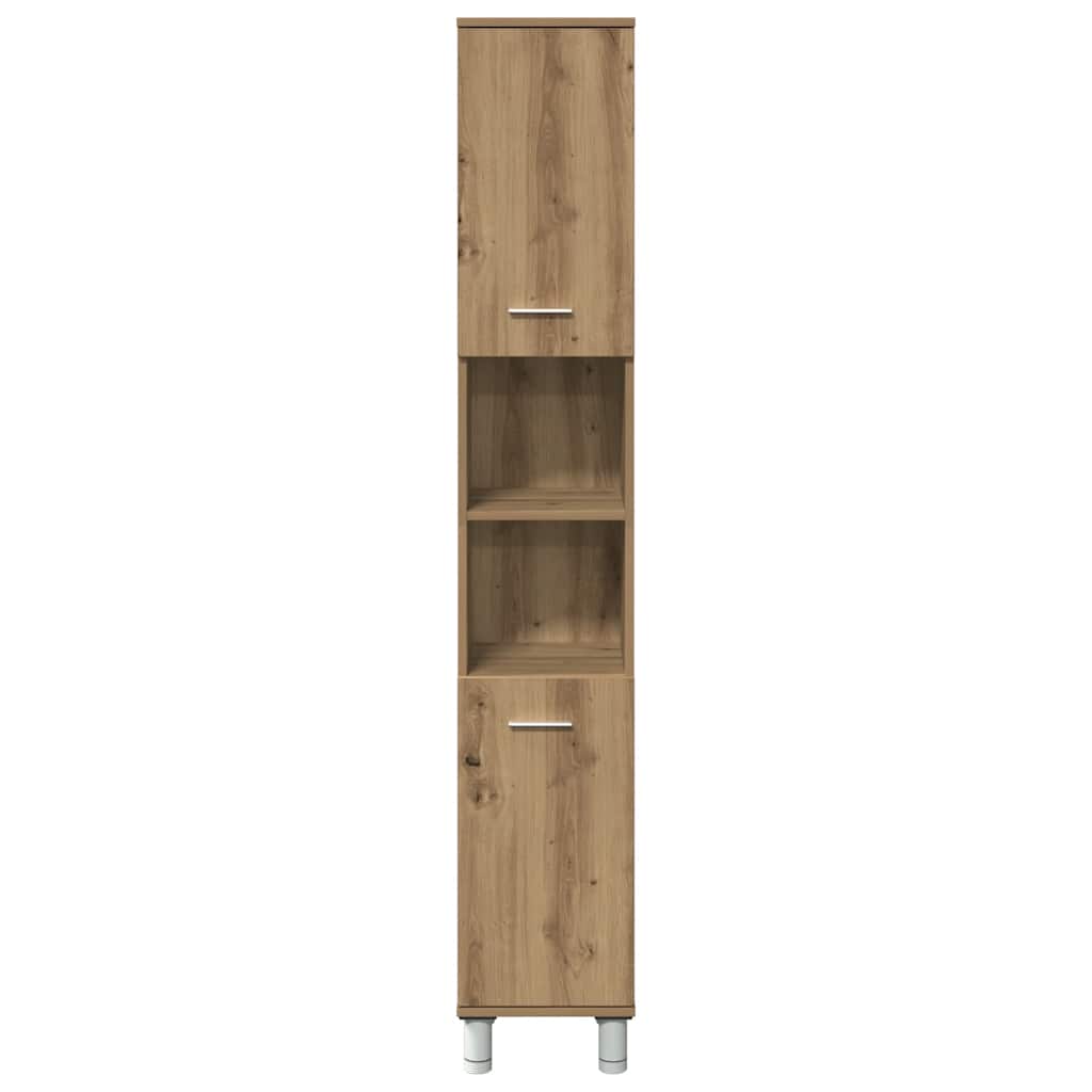 Bathroom Cabinet Artisan Oak 30x30x179 cm Engineered Wood