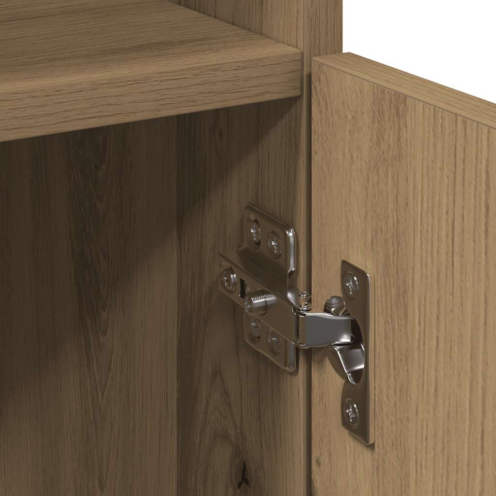 Bathroom Cabinet Artisan Oak 30x30x179 cm Engineered Wood