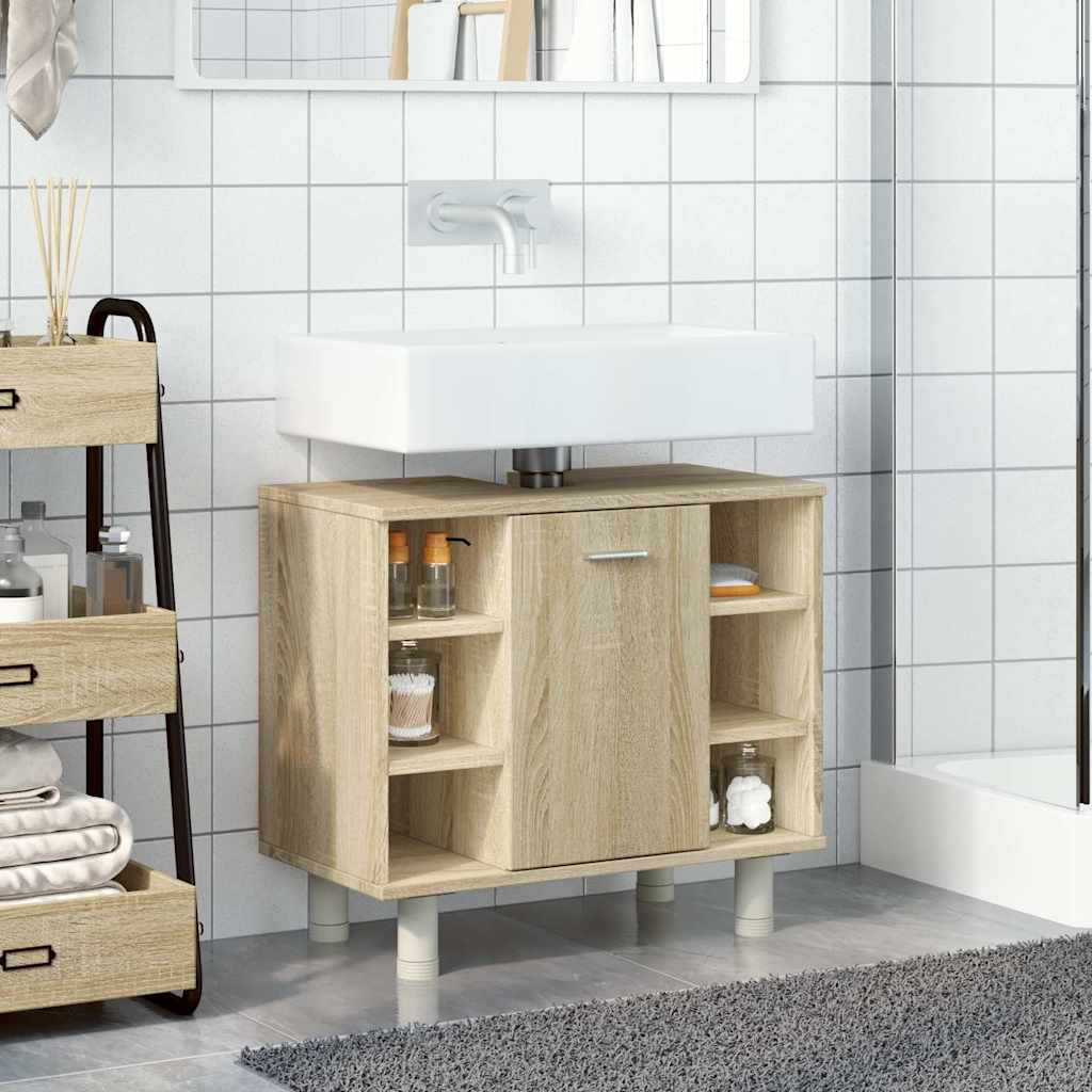 Bathroom Cabinet Sonoma Oak 60x32x53,5 cm Engineered Wood