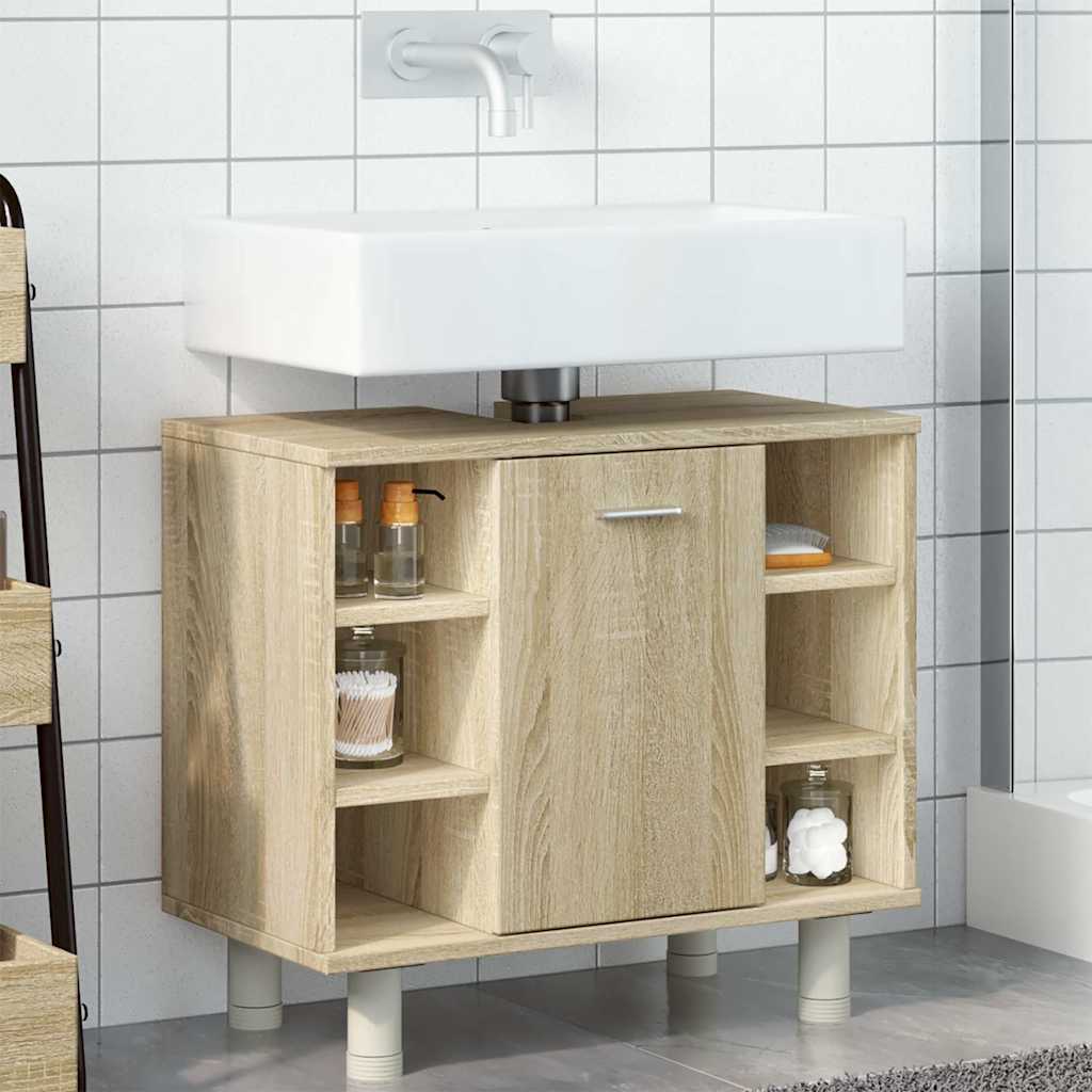 Bathroom Cabinet Sonoma Oak 60x32x53,5 cm Engineered Wood
