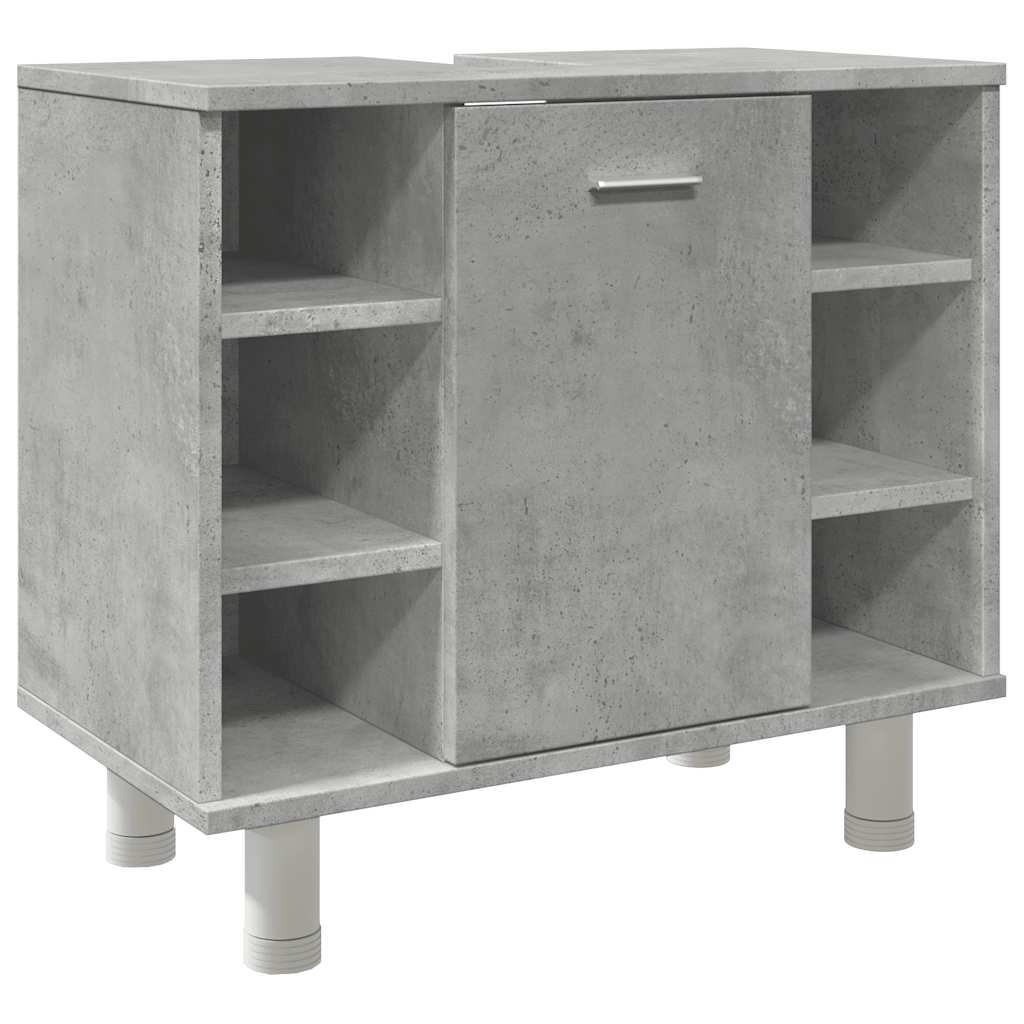 Bathroom Cabinet Concrete Grey 60x32x53,5 cm Engineered Wood