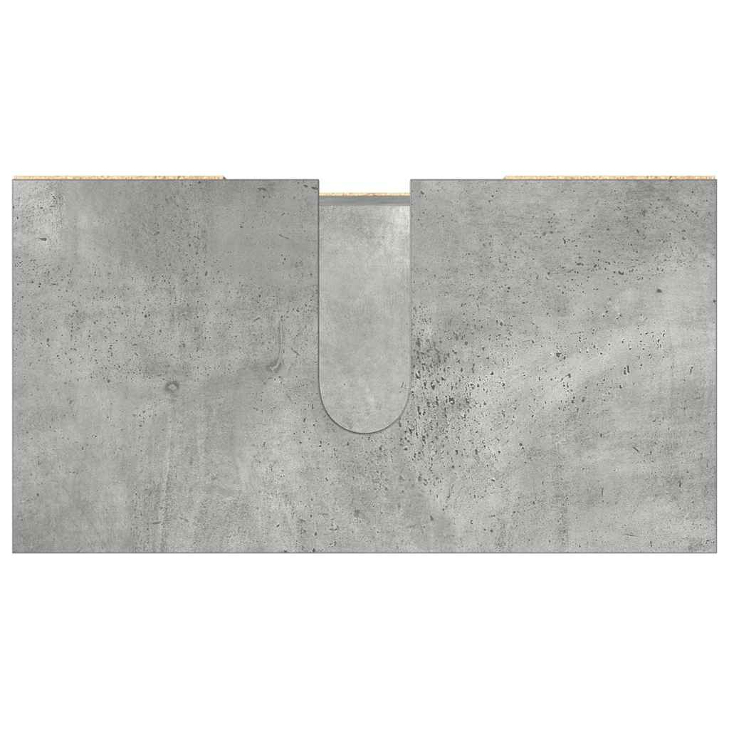 Bathroom Cabinet Concrete Grey 60x32x53,5 cm Engineered Wood