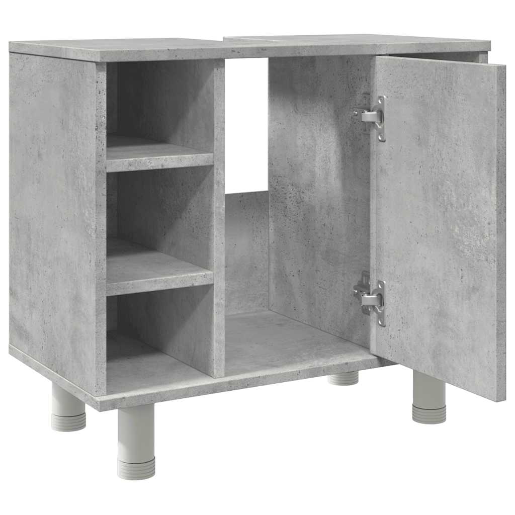 Bathroom Cabinet Concrete Grey 60x32x53,5 cm Engineered Wood