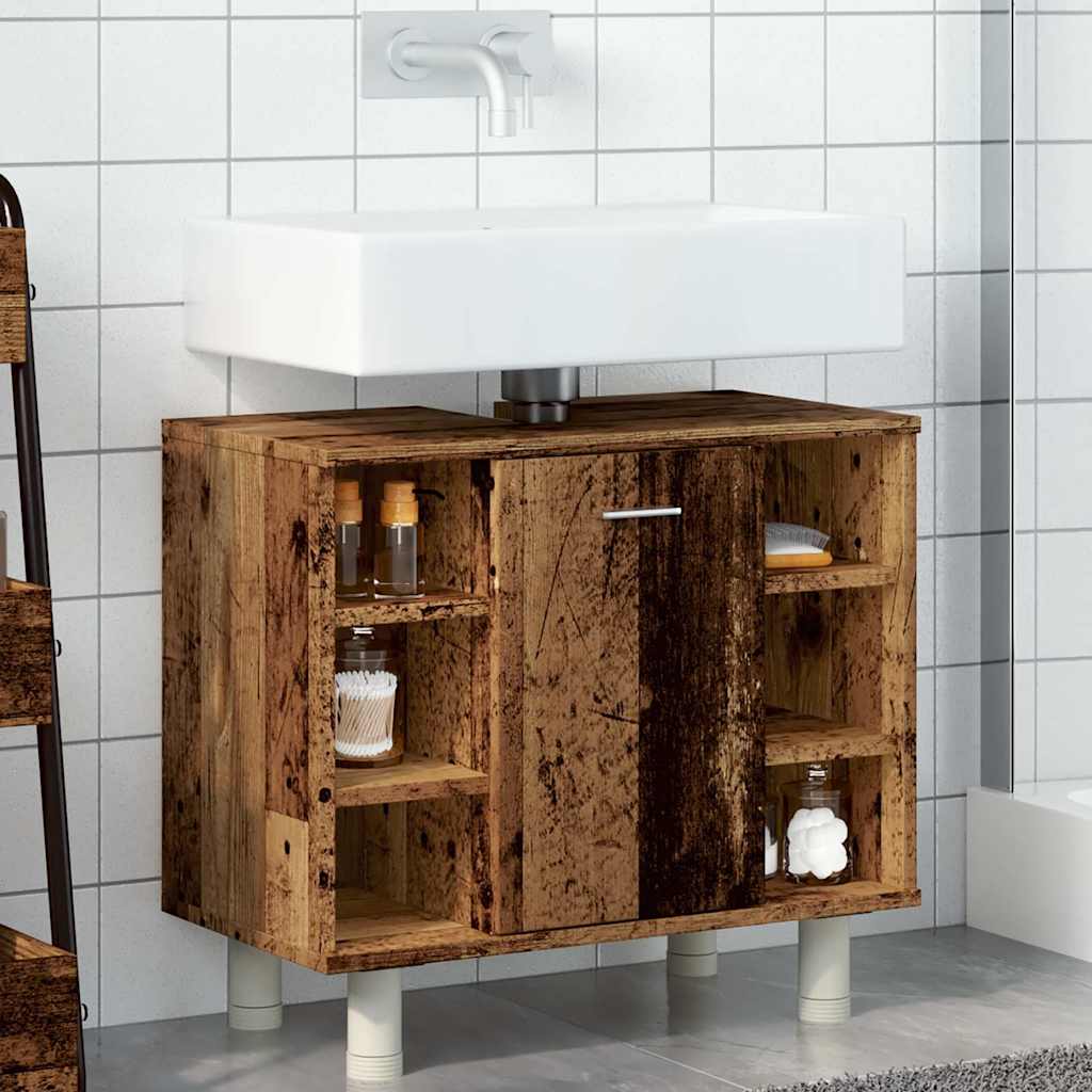Bathroom Cabinet Old Wood 60x32x53,5 cm Engineered Wood