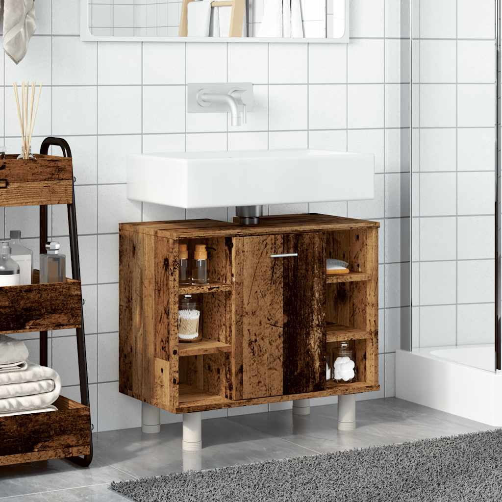 Bathroom Cabinet Old Wood 60x32x53,5 cm Engineered Wood