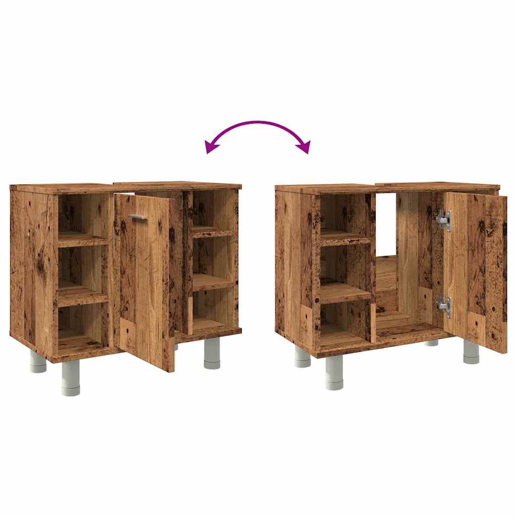 Bathroom Cabinet Old Wood 60x32x53,5 cm Engineered Wood