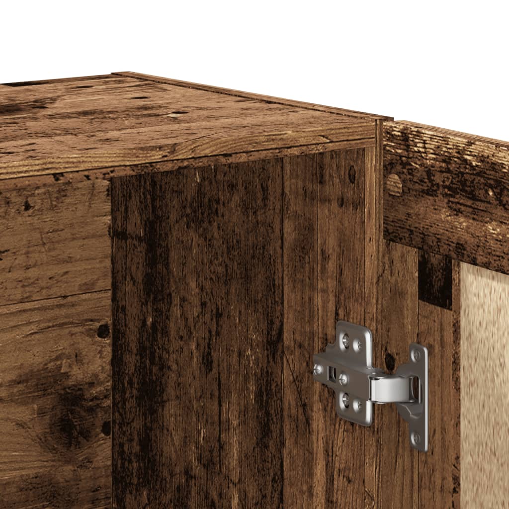 Book Cabinet Old Wood 82,5x30,5x115 cm Engineered Wood