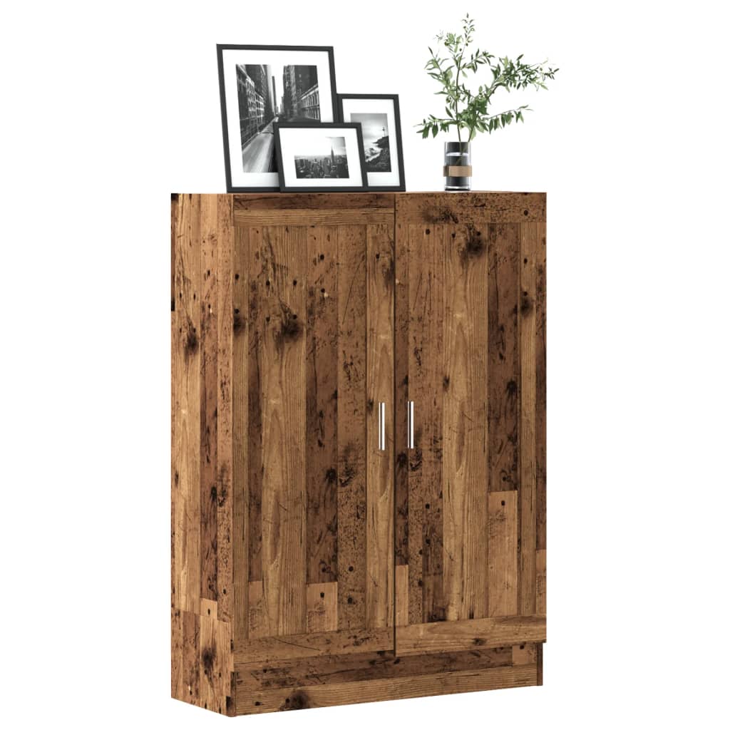 Book Cabinet Old Wood 82,5x30,5x115 cm Engineered Wood