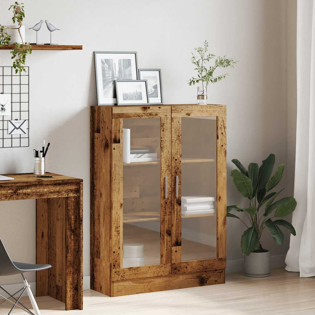 Book Cabinet Old Wood 82,5x30,5x115 cm Engineered Wood