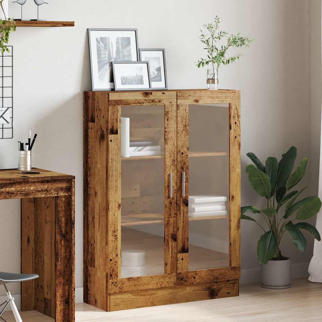 Book Cabinet Old Wood 82,5x30,5x115 cm Engineered Wood