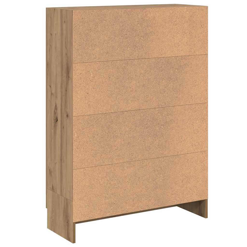 Book Cabinet Artisan Oak 82,5x30,5x115 cm Engineered Wood