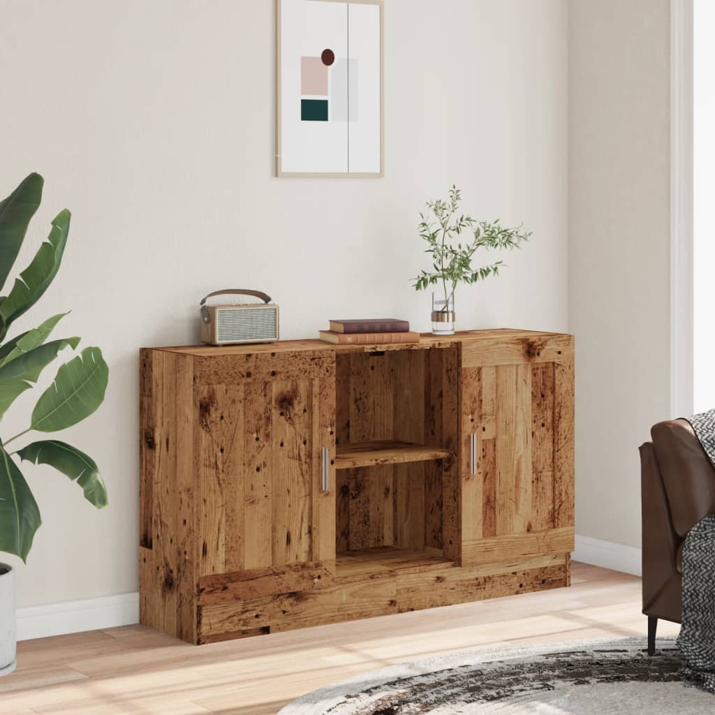 Sideboard Old Wood 120x30,5x70 cm Engineered Wood