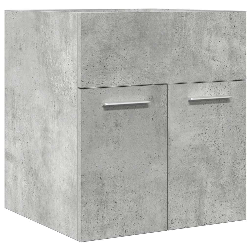 Bathroom Sink Cabinet Concrete Grey 41x38,5x46 cm Engineered Wood