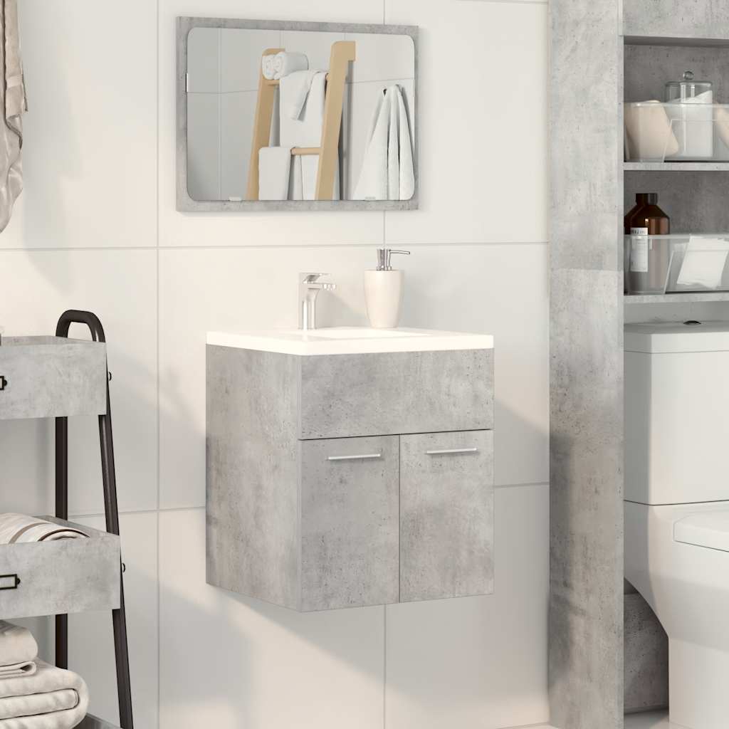 Bathroom Sink Cabinet Concrete Grey 41x38,5x46 cm Engineered Wood
