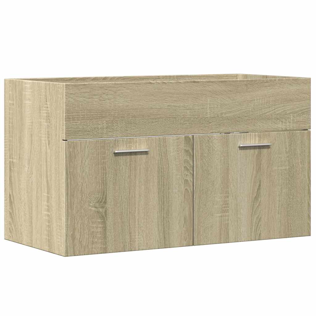 Sink Cabinet Sonoma Oak 80x38,5x46 cm Engineered Wood