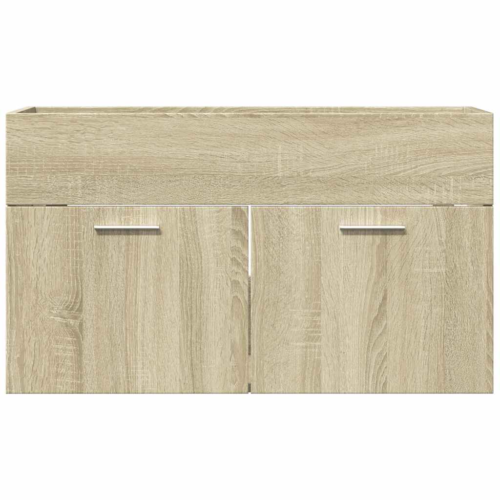 Sink Cabinet Sonoma Oak 80x38,5x46 cm Engineered Wood