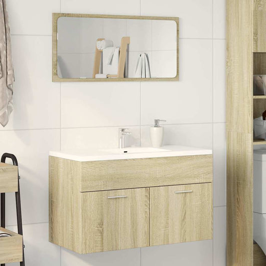 Sink Cabinet Sonoma Oak 80x38,5x46 cm Engineered Wood