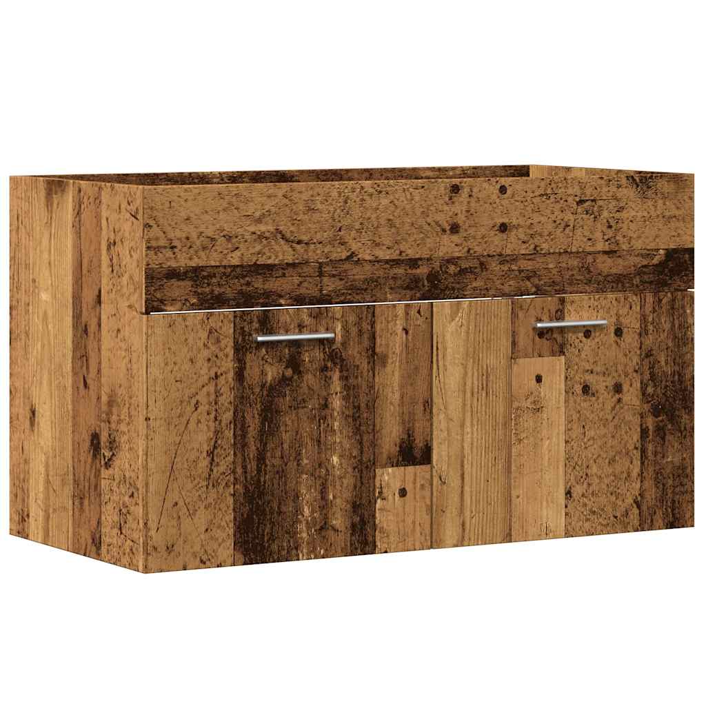 Bathroom Sink Cabinet Old Wood 80x38,5x46 cm Engineered Wood