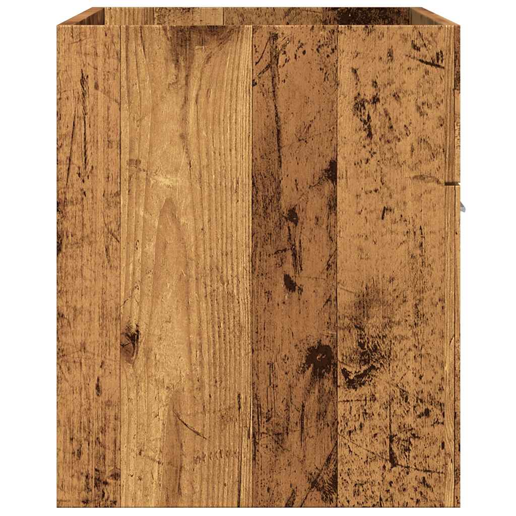 Bathroom Sink Cabinet Old Wood 80x38,5x46 cm Engineered Wood