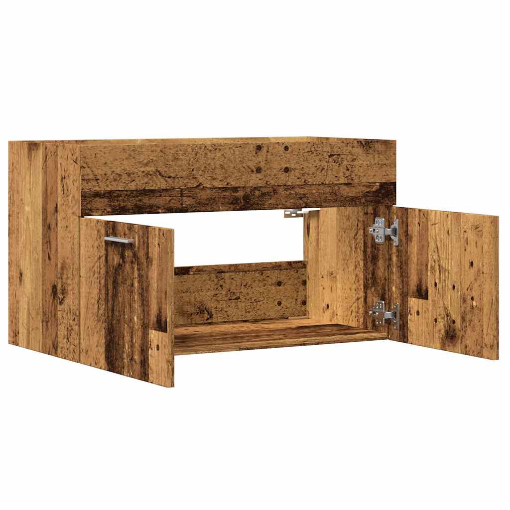Bathroom Sink Cabinet Old Wood 80x38,5x46 cm Engineered Wood