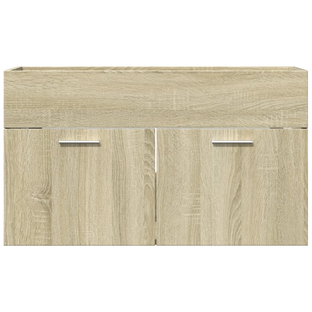 Bathroom Sink Cabinet Sonoma Oak 90x38,5x46 cm Engineered Wood