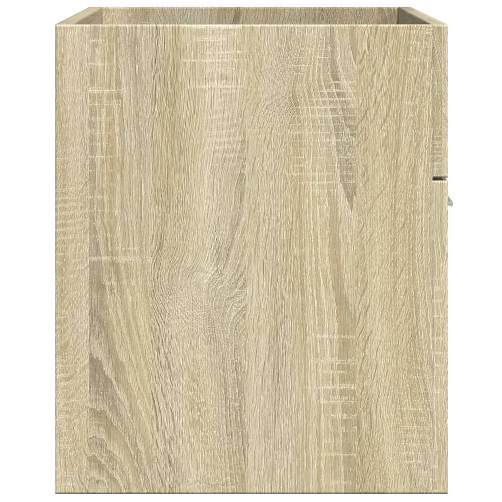 Bathroom Sink Cabinet Sonoma Oak 90x38,5x46 cm Engineered Wood