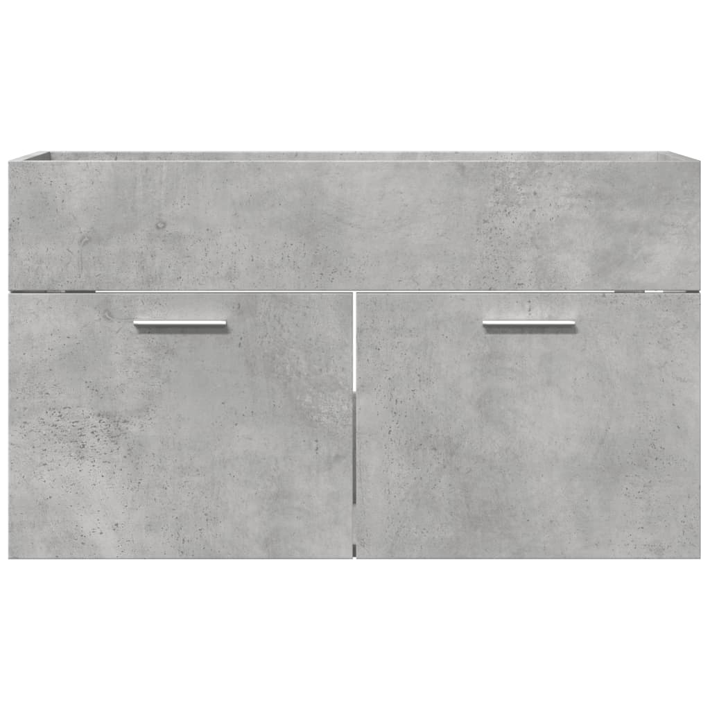 Bathroom Sink Cabinet Concrete Grey 90x38,5x46 cm Engineered Wood
