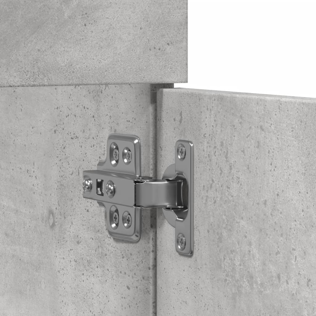Bathroom Sink Cabinet Concrete Grey 90x38,5x46 cm Engineered Wood