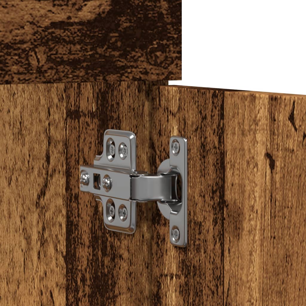 Bathroom Sink Cabinet Old Wood 90x38,5x46 cm Engineered Wood