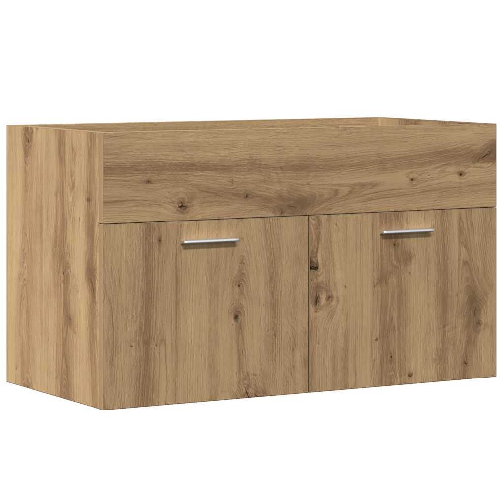 Bathroom Sink Cabinet Artisan Oak 90x38,5x46 cm Engineered Wood
