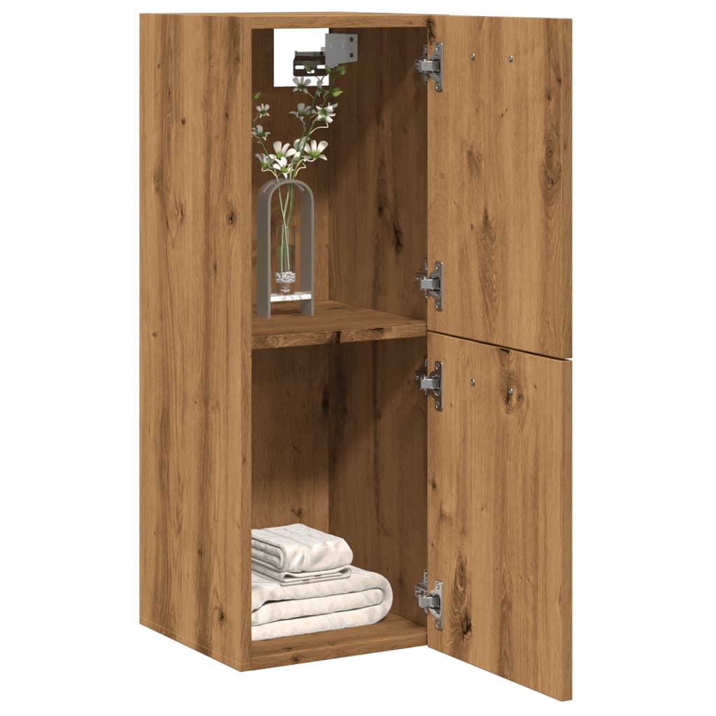 vidaXL Bathroom Hanging Cabinet Artisan Oak 30x30x80 cm Engineered Wood