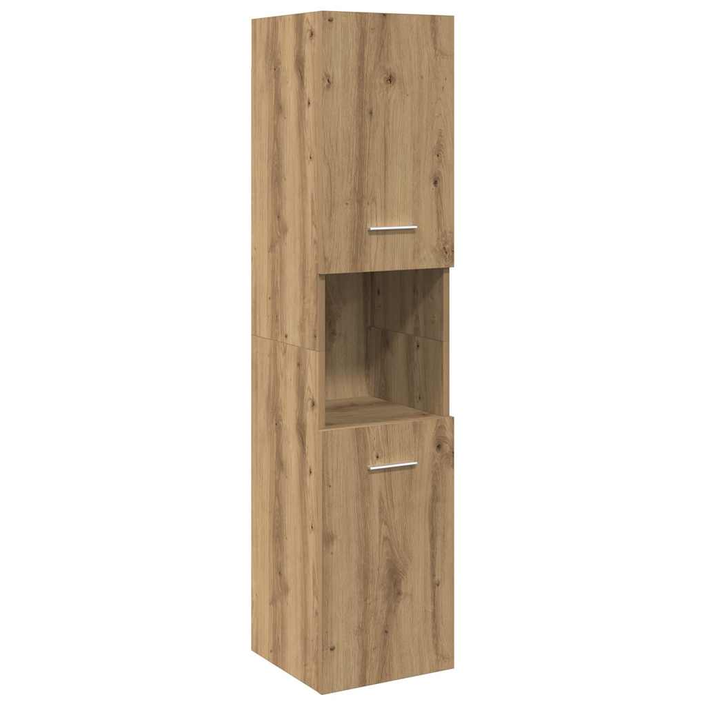Bathroom Hanging Cabinet Artisian Oak 30x30x130 cm