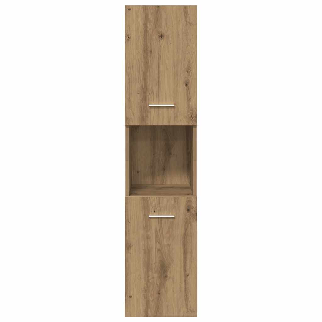Bathroom Hanging Cabinet Artisian Oak 30x30x130 cm