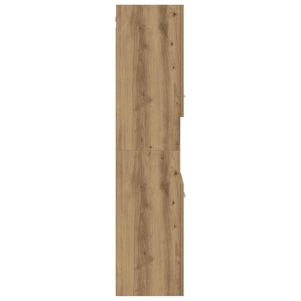 Bathroom Hanging Cabinet Artisian Oak 30x30x130 cm