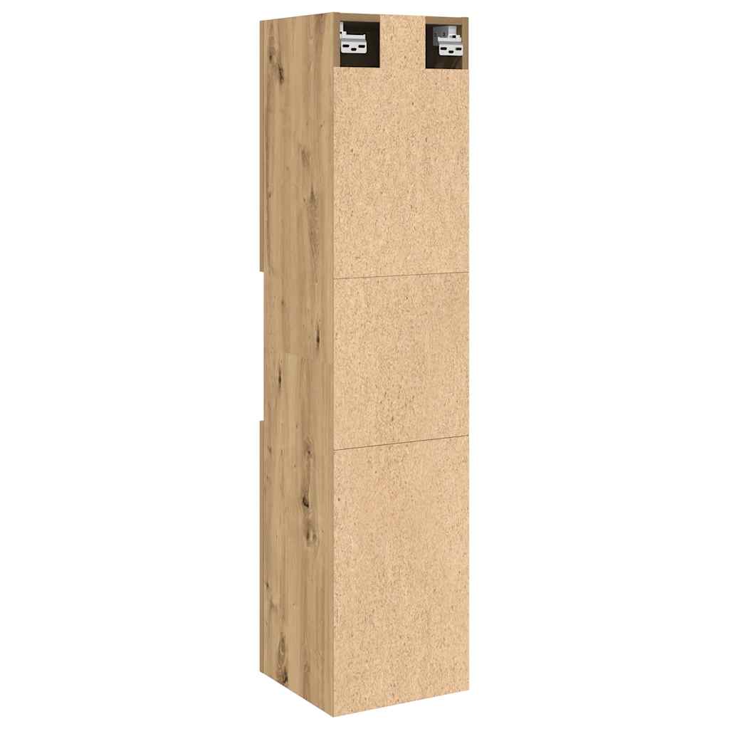 Bathroom Hanging Cabinet Artisian Oak 30x30x130 cm