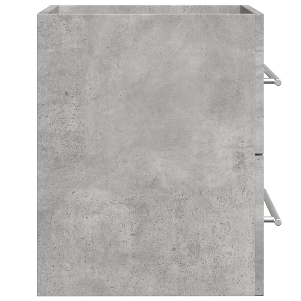 Sink Cabinet Concrete Grey 60x38,5x48 cm Engineered Wood
