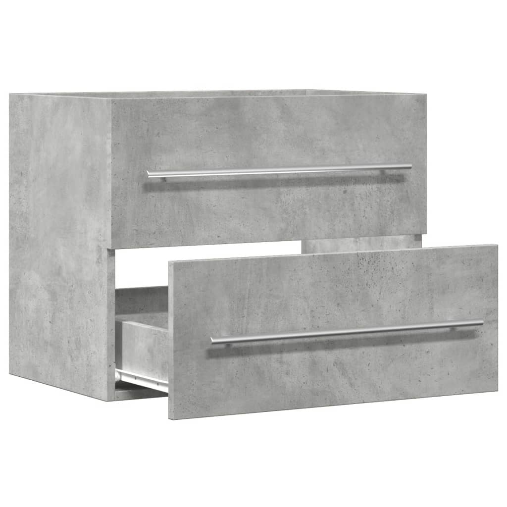 Sink Cabinet Concrete Grey 60x38,5x48 cm Engineered Wood