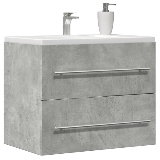 Sink Cabinet Concrete Grey 60x38,5x48 cm Engineered Wood