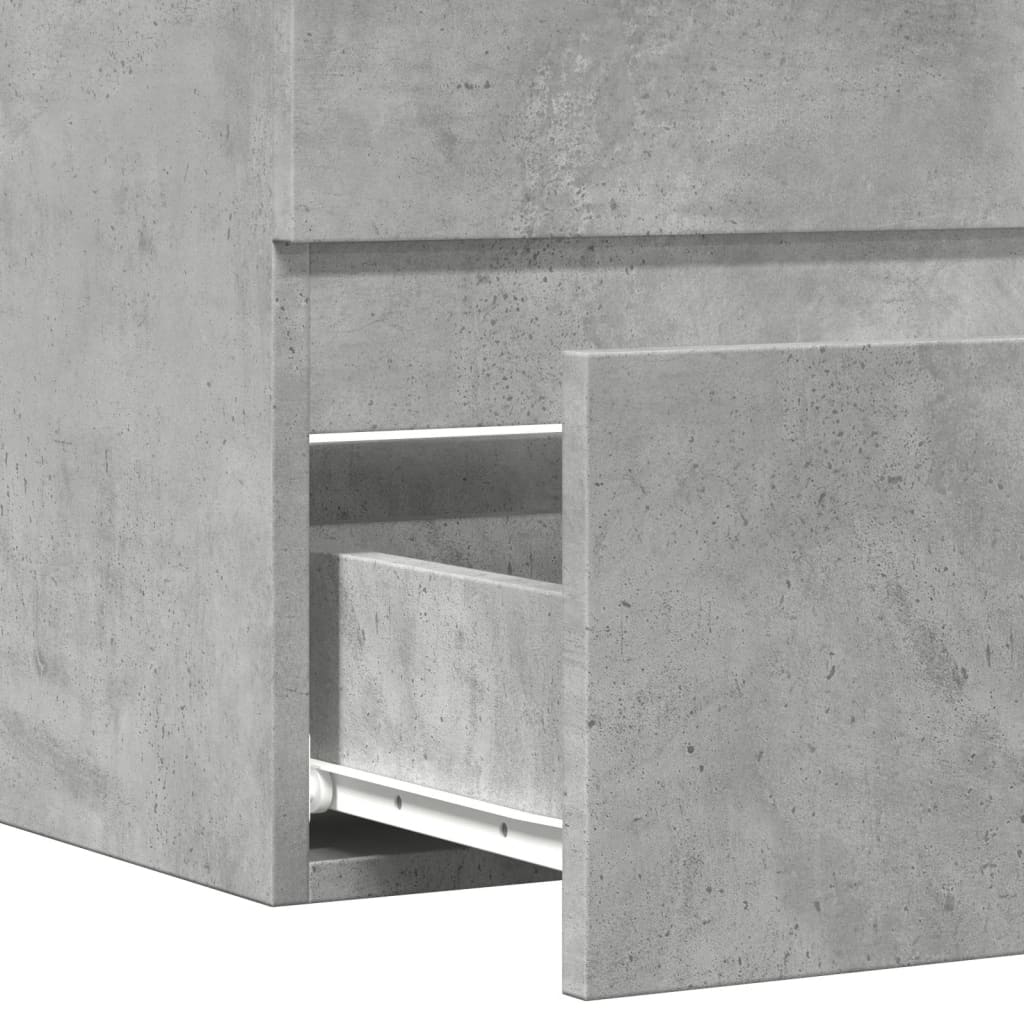 Bathroom Cabinet Concrete Grey 60x38,5x45 cm Engineered Wood