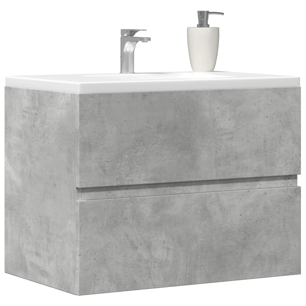 Bathroom Cabinet Concrete Grey 60x38,5x45 cm Engineered Wood