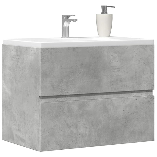 Bathroom Cabinet Concrete Grey 60x38,5x45 cm Engineered Wood