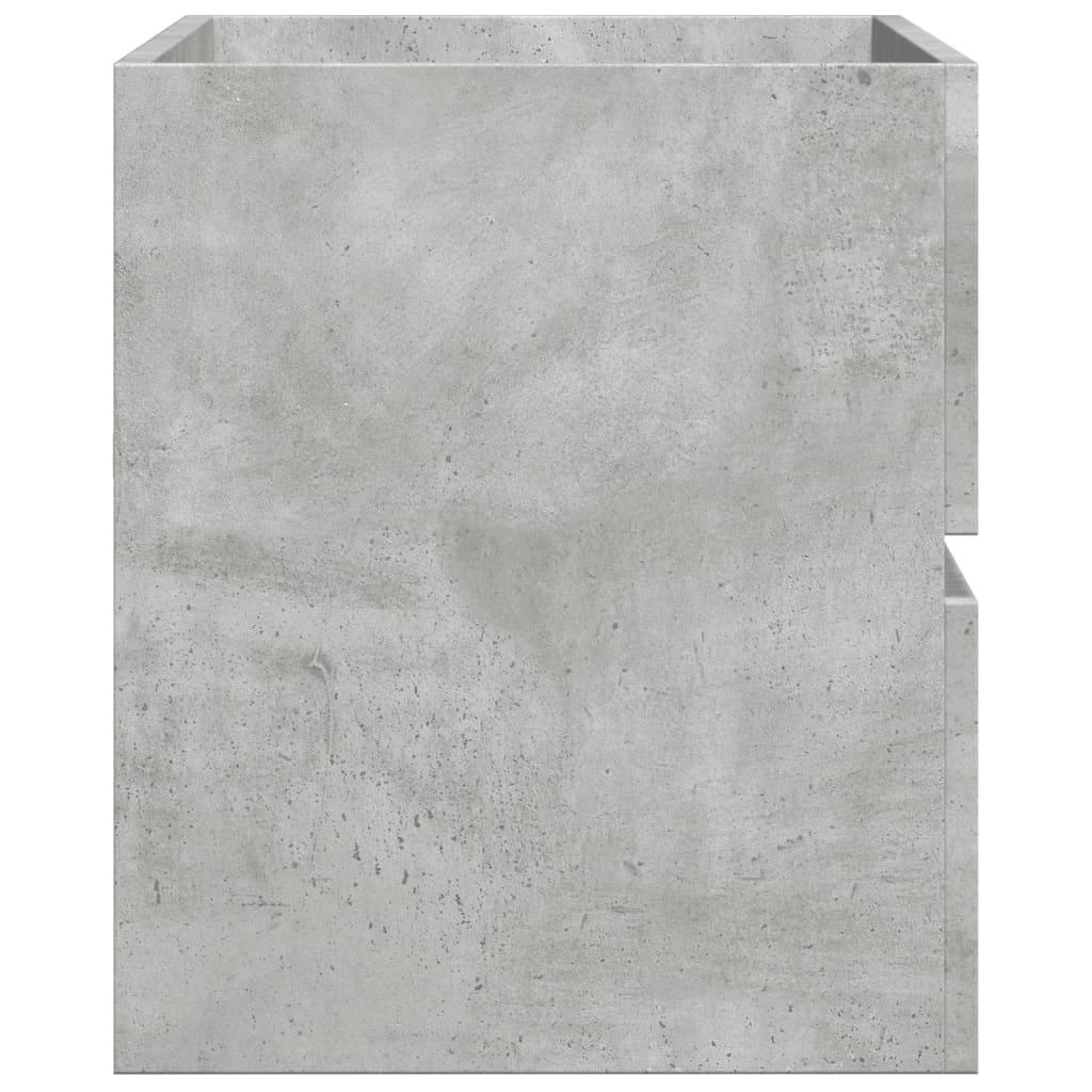 Bathroom Hanging Cabinet Concrete Grey 80x38,5x45 cm Engineered Wood