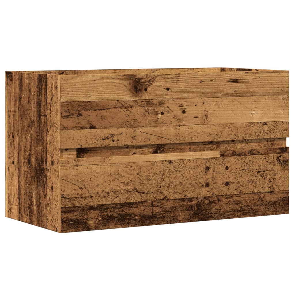 Bathroom Hanging Cabinet Old Wood 80x38,5x45 cm Engineered Wood