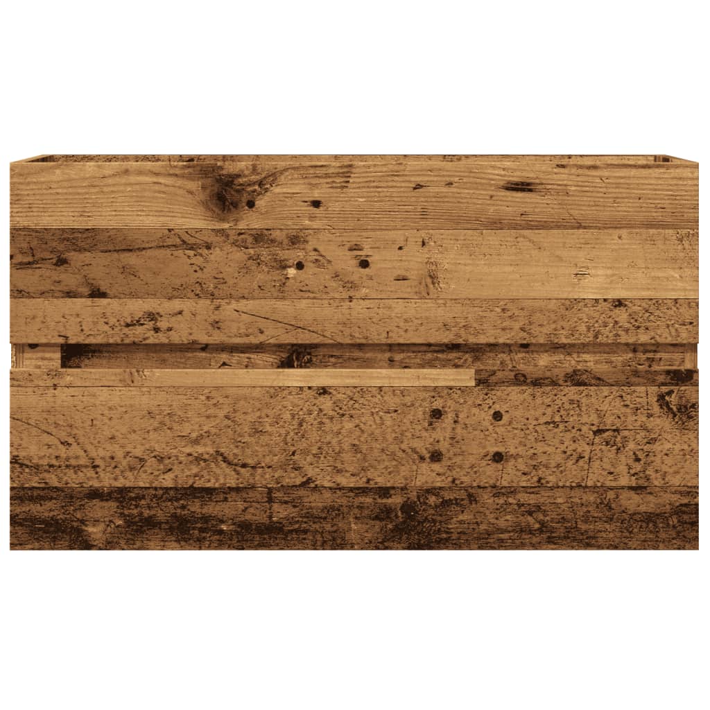 Bathroom Hanging Cabinet Old Wood 80x38,5x45 cm Engineered Wood
