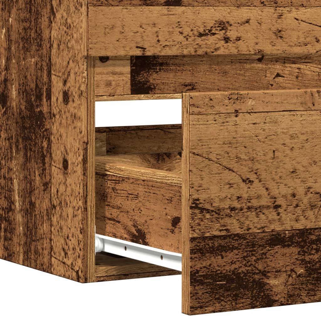 Bathroom Hanging Cabinet Old Wood 80x38,5x45 cm Engineered Wood