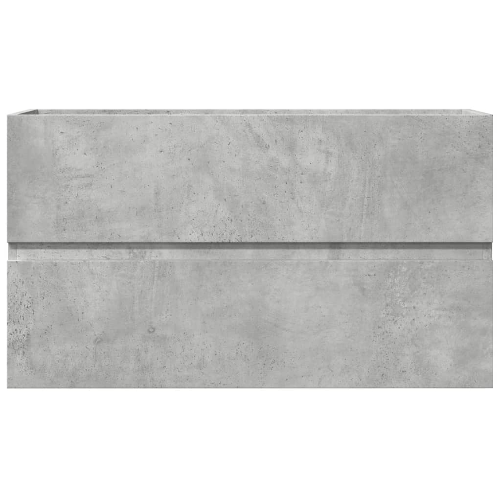 Sink Cabinet Concrete Grey 90x38,5x45 cm Engineered Wood