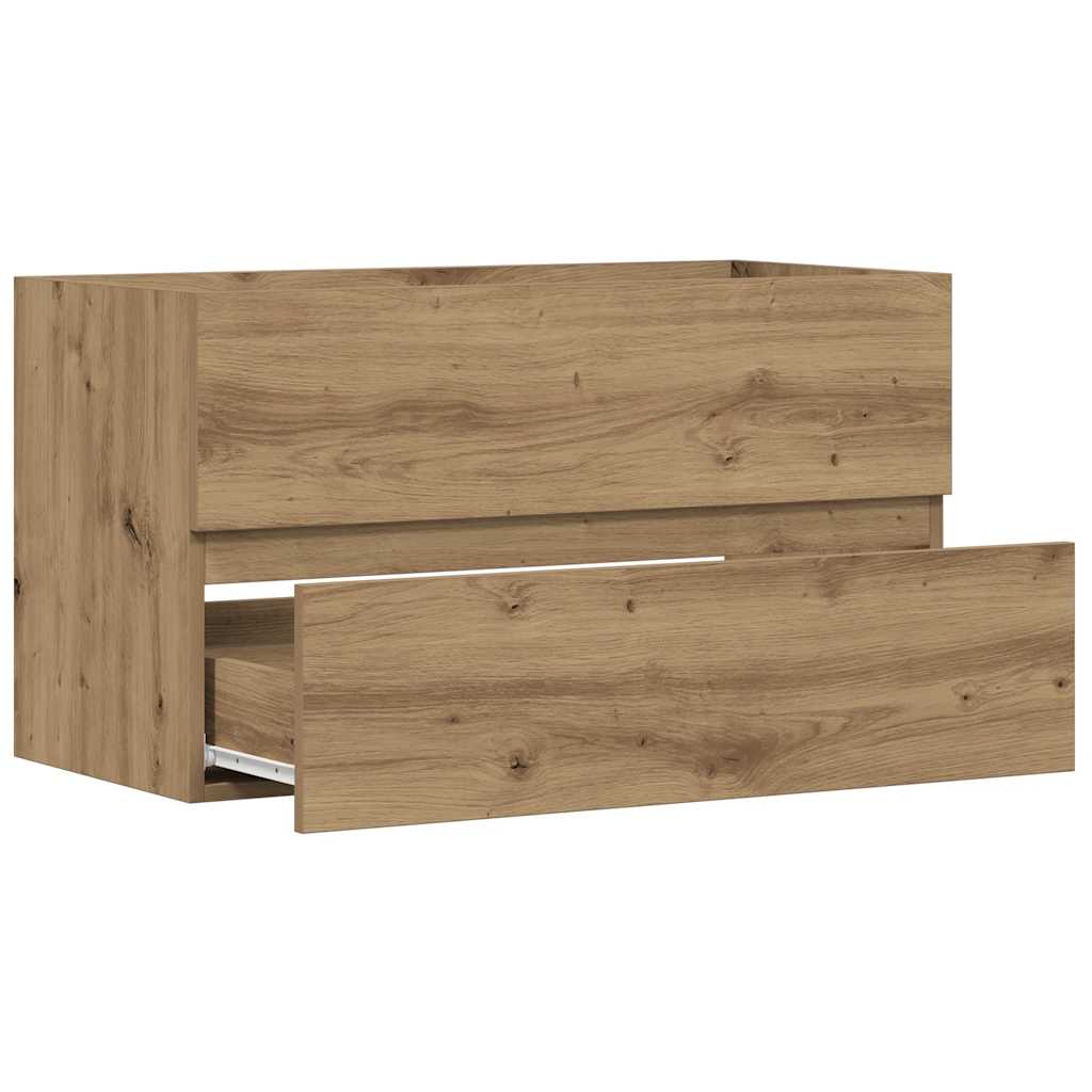 Sink Cabinet Artisian Oak 90x38,5x45 cm Engineered Wood