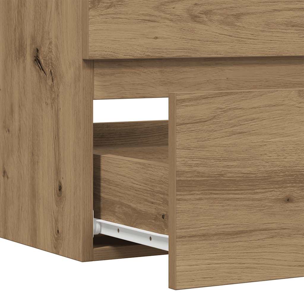 Sink Cabinet Artisian Oak 90x38,5x45 cm Engineered Wood