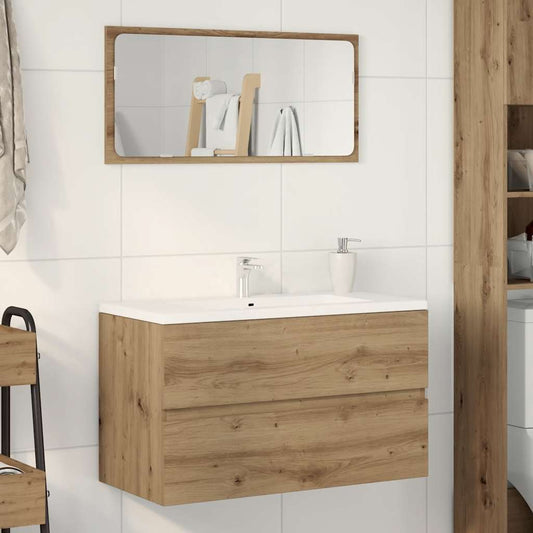 Sink Cabinet Artisian Oak 90x38,5x45 cm Engineered Wood